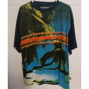 33 - Degrees Hawaiian Style T-Shirt   Black Size XL